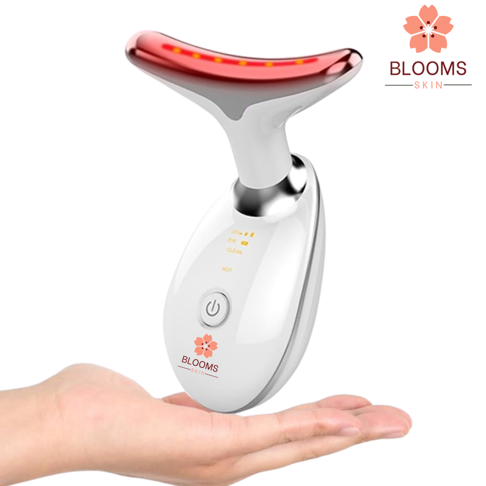 EMS Thermal Neck Lifting And Tighten Massager Electric Microcurrent Wrinkle Remover