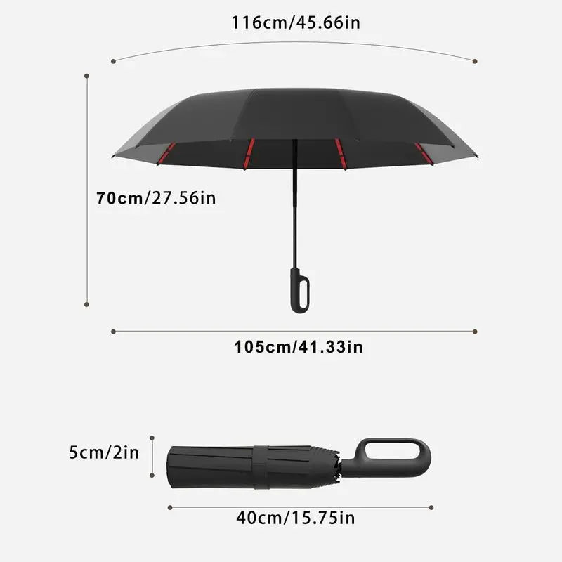 ☔Portable Automatic Folding Umbrella-Windproof Waterproof with Loop Buckle