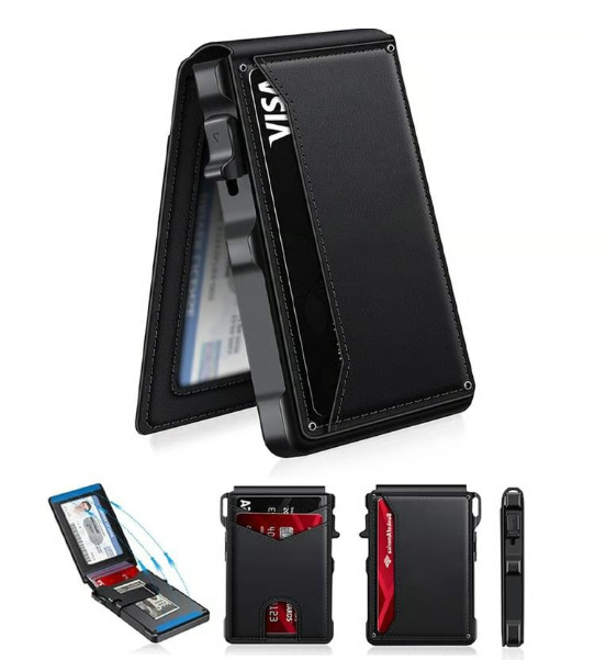 “Last Day! 50% OFF 🔥 Men's Multi-functional Business Wallet”.