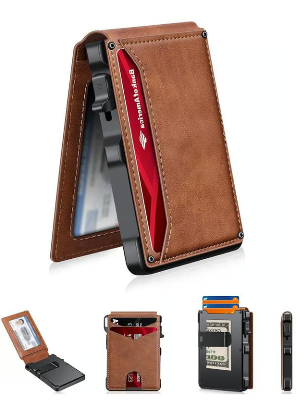 “Last Day! 50% OFF 🔥 Men's Multi-functional Business Wallet”.