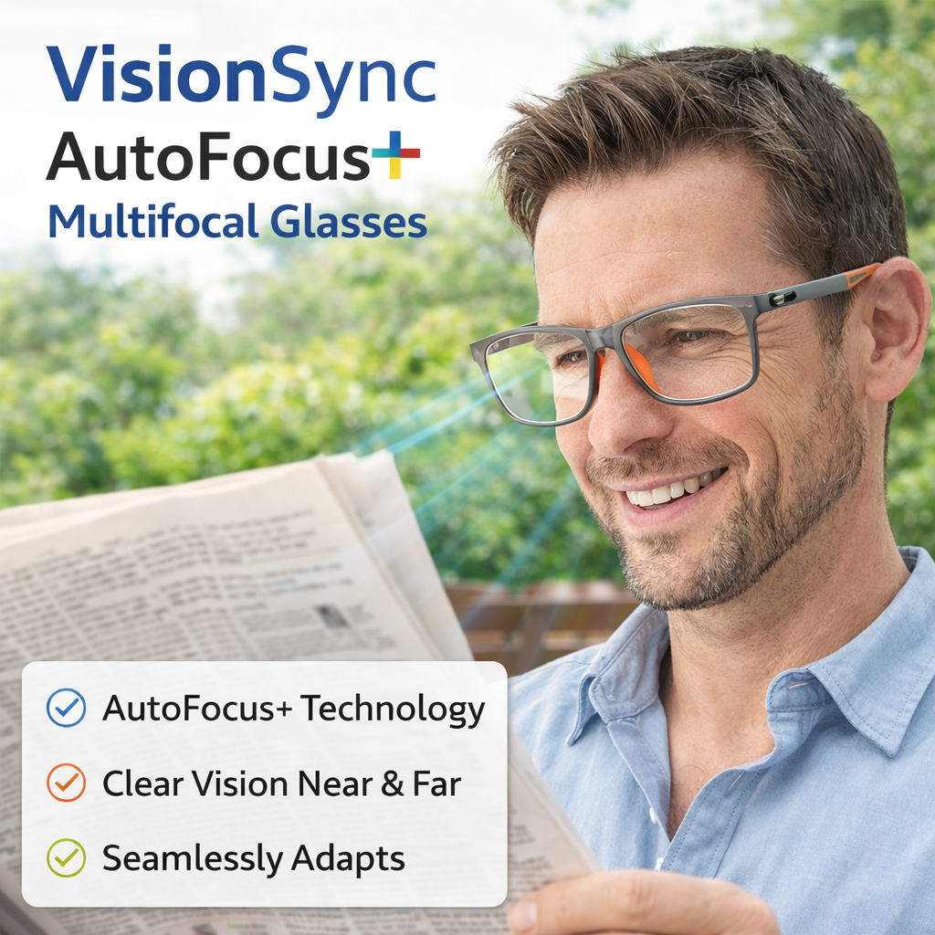 Almost Gone-🔥VisionSync AutoFocus+ Multifocal Glasses