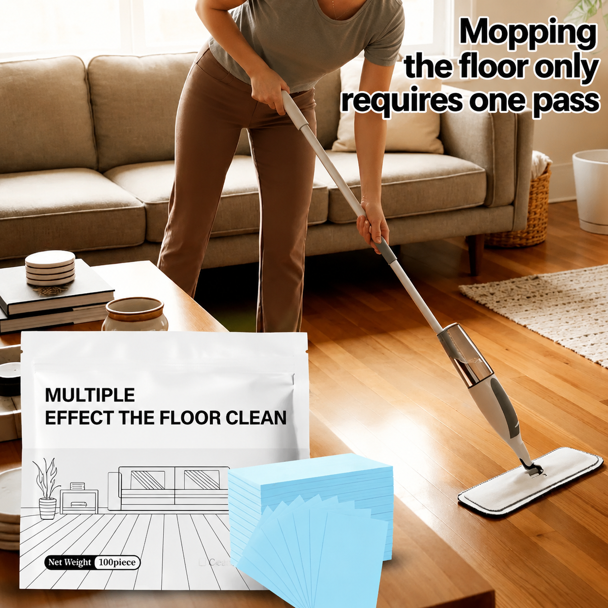 Floor Cleaning Tablets Multi Surface Cleaner Hardwood Laminate Tile RV Walls