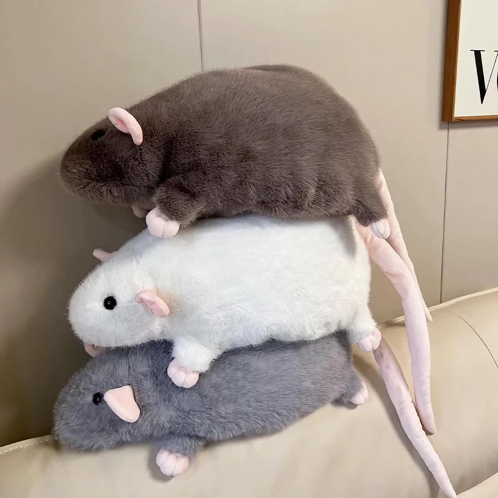 Cute 35" Mouse Cartoon Fancy Rat Soft Oversized Animal Figure Gift