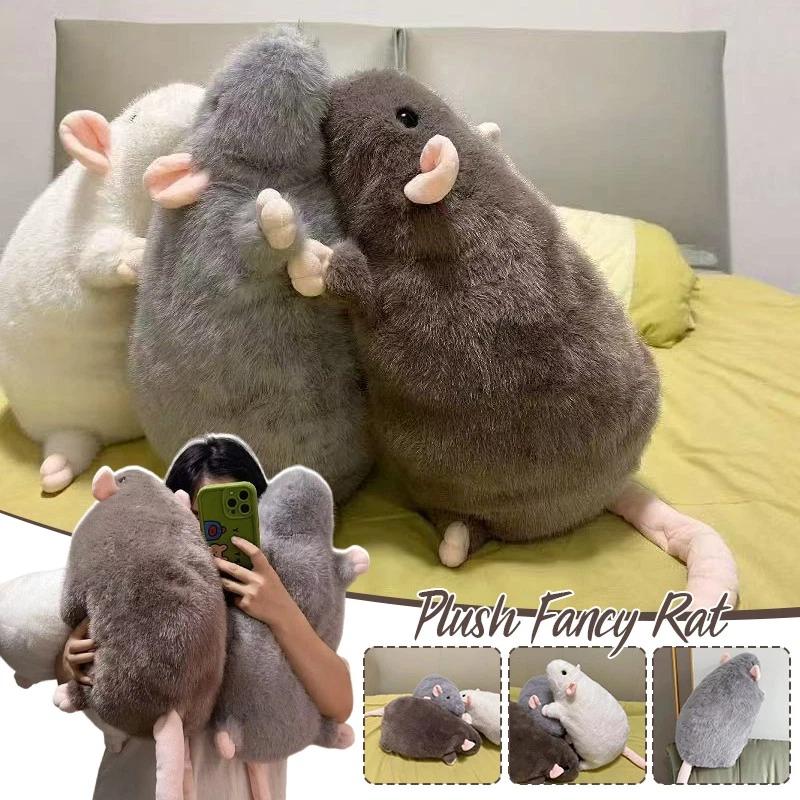 Cute 35" Mouse Cartoon Fancy Rat Soft Oversized Animal Figure Gift
