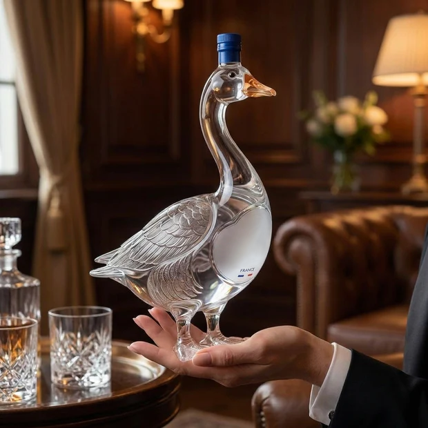 🥃✨3D Sculpted Swan Bottle – Luxury Collector’s Decanter Gift 🦢🔥