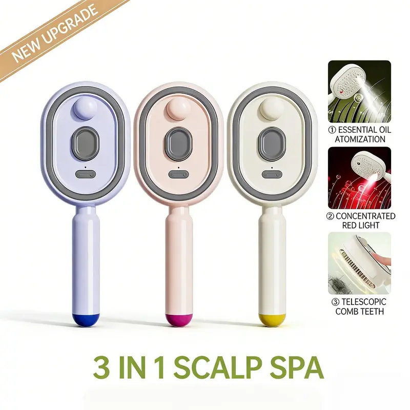 🔥Day Sale 50% OFF🔥Electric Spray Air Cushion Massage Comb
