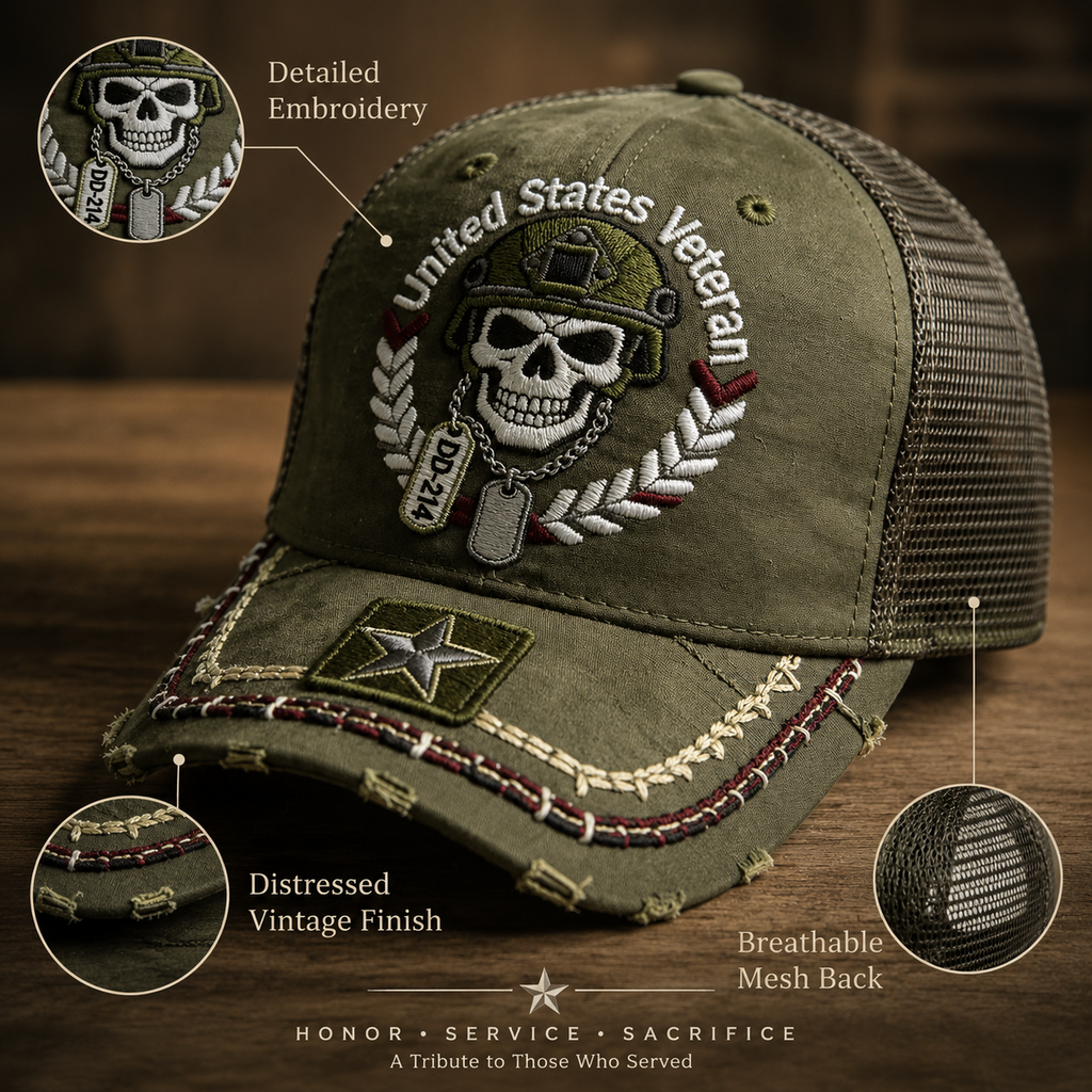 Last Day 49% OFF🔥DD-214 United States Veteran Cap – Embroidered Edition
