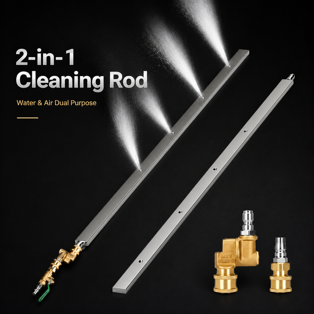 24" Portable Radiator Cleaning Wand🔥Free gift 1 x pure copper swivel joint, 1 x quick connector