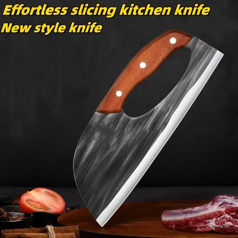 🔪Forged Cleaver Knife Set - Heavy Duty Meat & Vegetable Chef Knives for Kitchen & BBQ