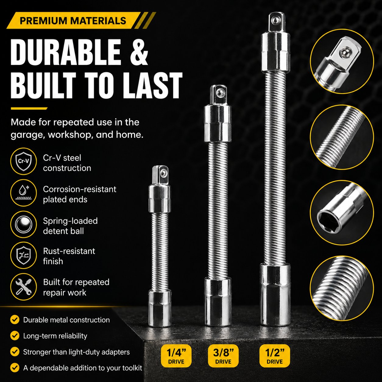 🔧 Flexible Universal Socket Extension Adapter Set