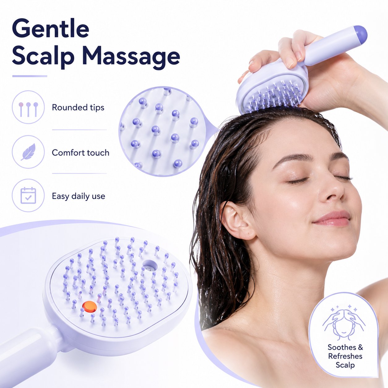 3-in-1 Scalp Spa: Red Light & Misting Detangler