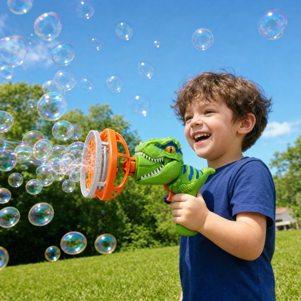 🦖Dinosaur Bubble Gun – Fun Bubbles, Happy Childhood