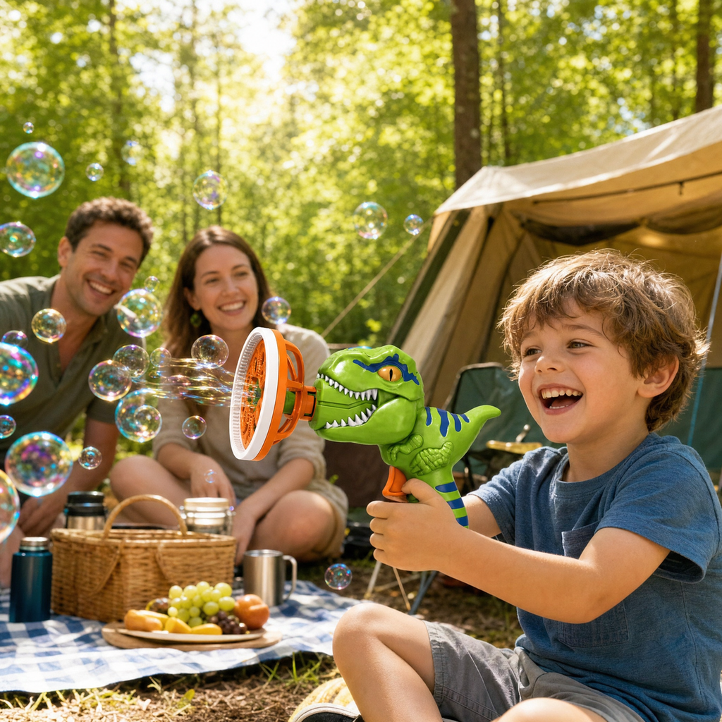 🦖Dinosaur Bubble Gun – Fun Bubbles, Happy Childhood