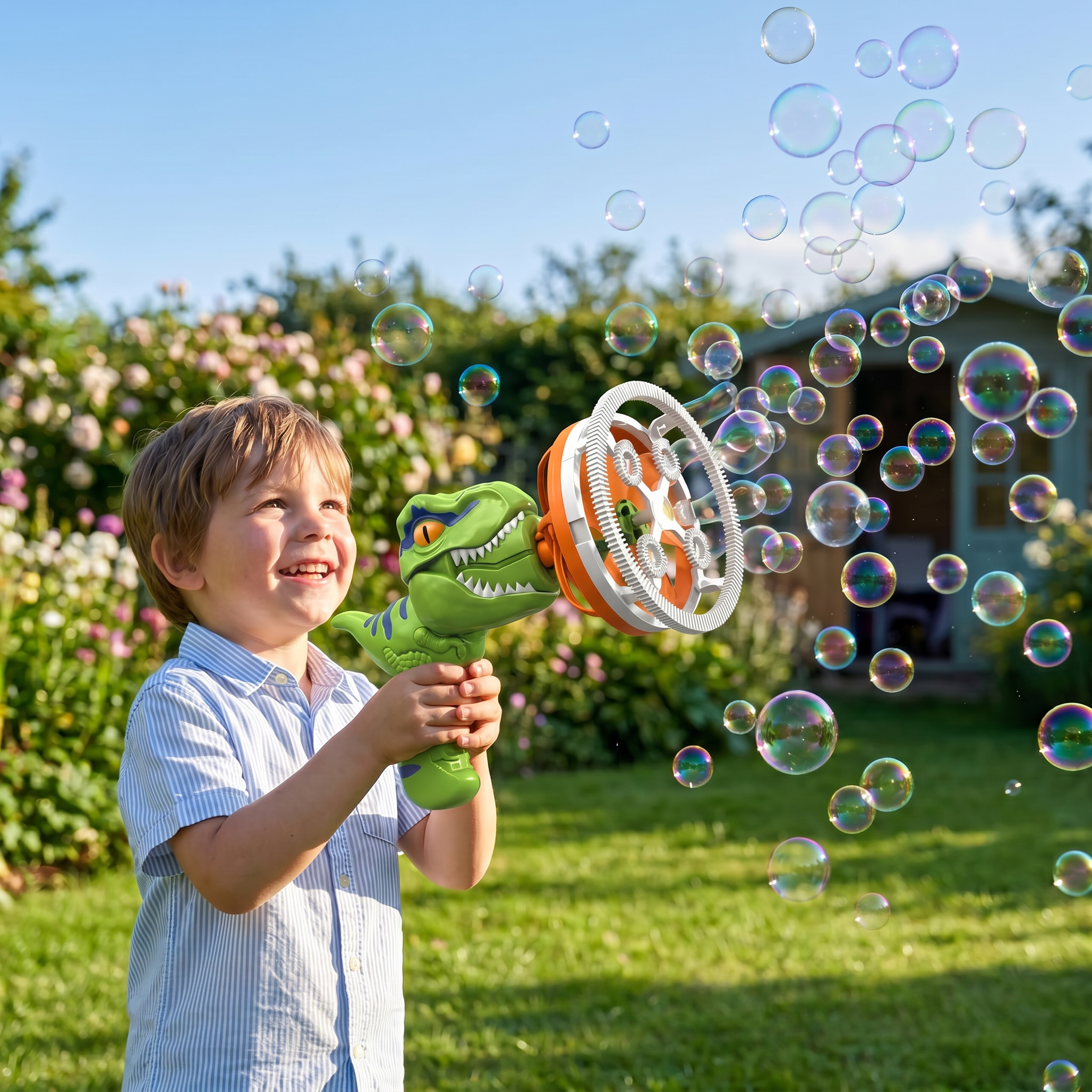 🦖Dinosaur Bubble Gun – Fun Bubbles, Happy Childhood