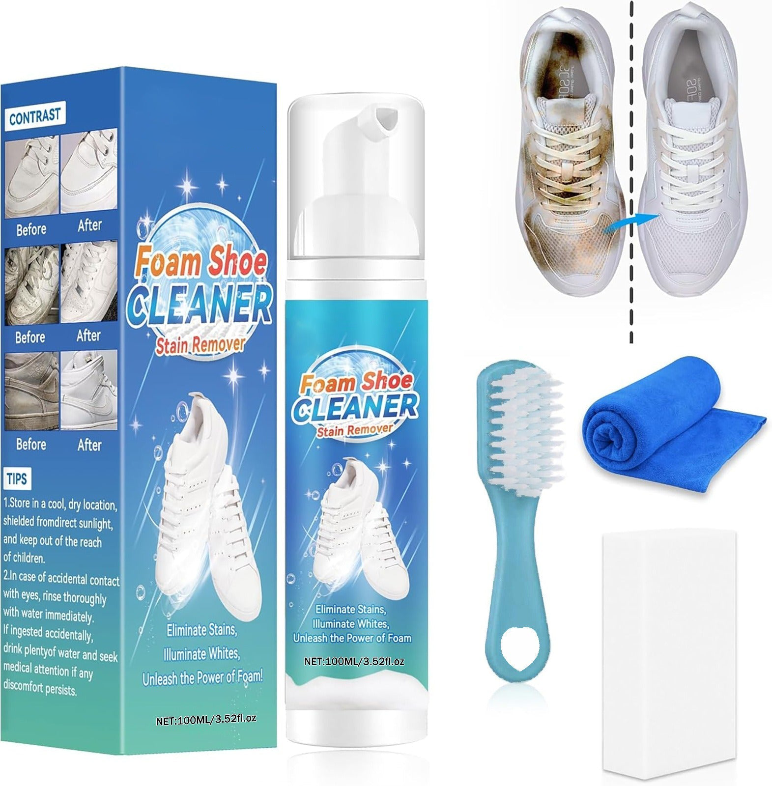 🔥LAST DAY 49% OFF -👟All Purpose Shoe Care Set Fits Multiple Material Shoes