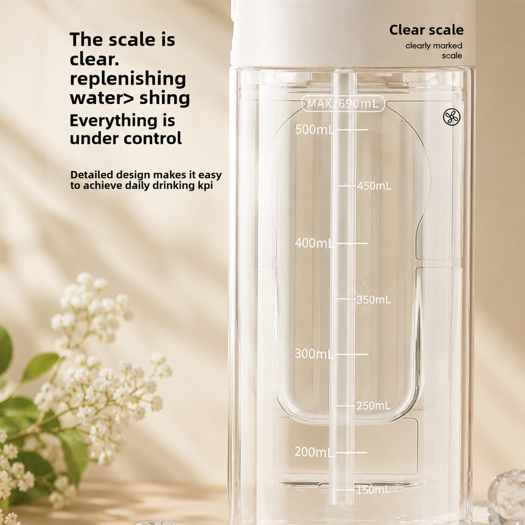 💨Spray Fan Cup – 2-in-1 Cooling Fan &amp; Double Drink Cup