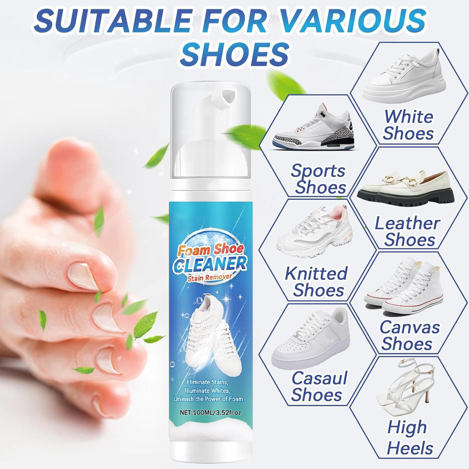 🏆Flash Sale⚡50K+ SOLD👟Shoe Cleaning Kit for Leather, Suede, Canvas, Mesh & More
