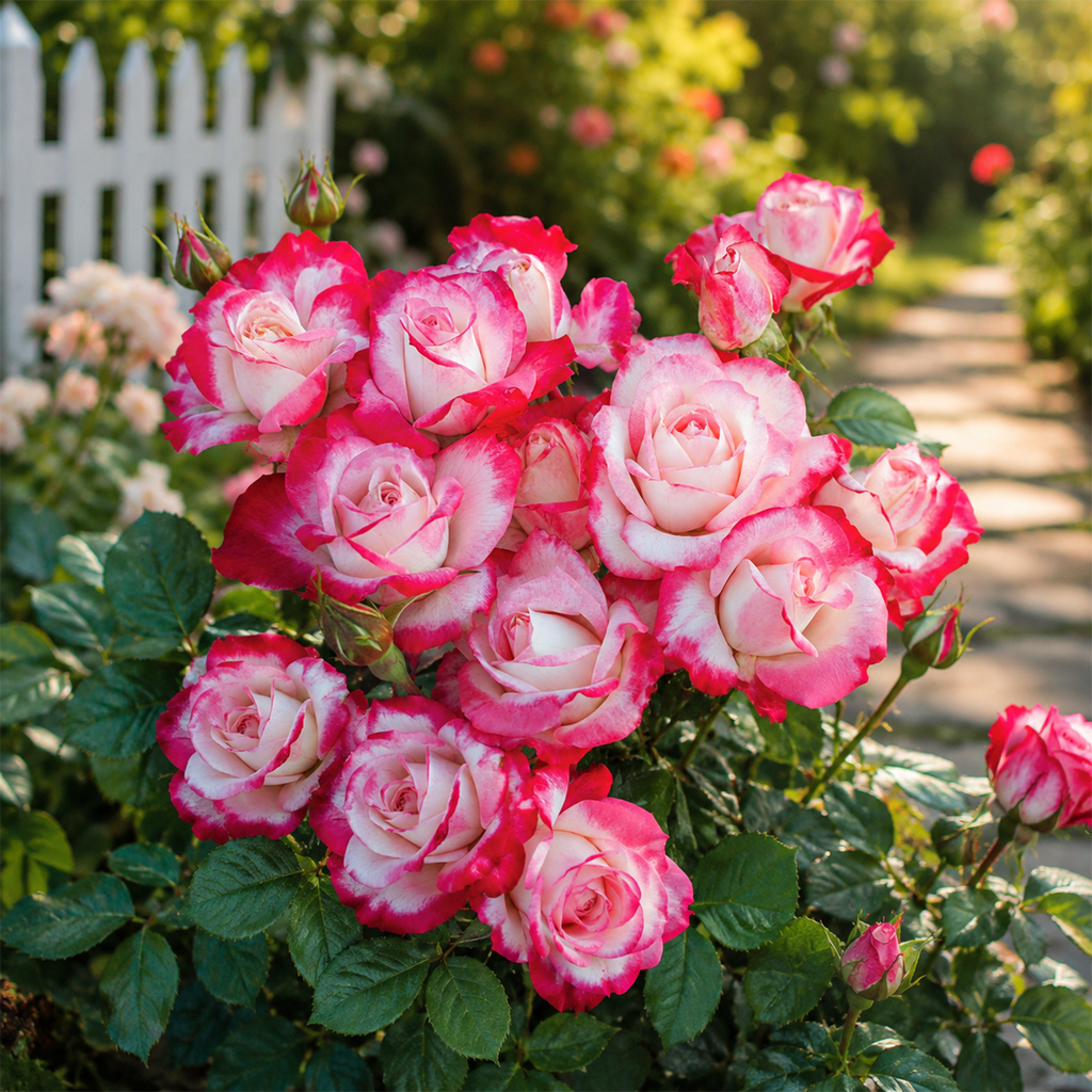Romantic Pink Rose Seeds – Elegant Two-Tone Blooms for Home Gardens