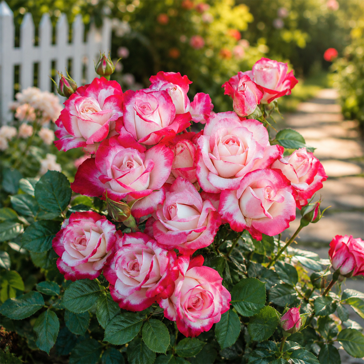 Romantic Pink Rose Seeds – Elegant Two-Tone Blooms for Home Gardens