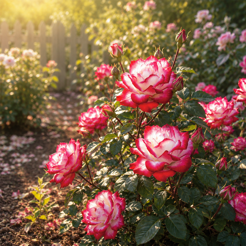 Romantic Pink Rose Seeds – Elegant Two-Tone Blooms for Home Gardens