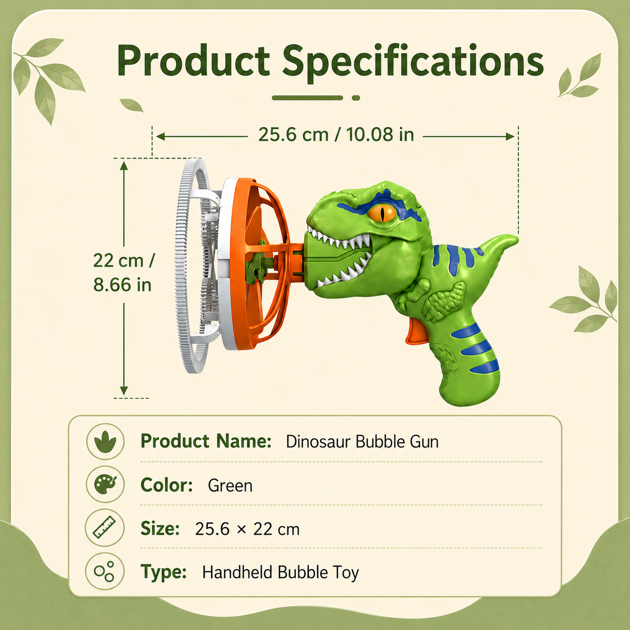 🦖Dinosaur Bubble Gun – Fun Bubbles, Happy Childhood