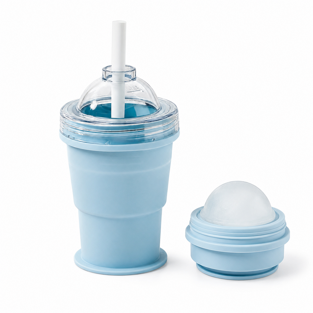 🧊 2-in-1 Ice Maker &amp; Straw Cup – Summer Cup Essential