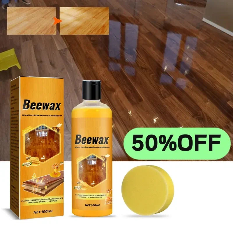 49% OFF This Week Promotions🎉🎉Beeswax Wood Polish Spray 120ml | Natural Shine & Protection for Furniture, Floors, Cabinets – Non-Greasy, Anti-Dust Finish