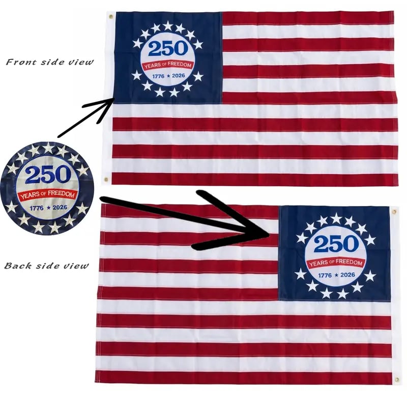 🔥Last Day 50% OFF - 🇺🇸✨ 250th Anniversary Commemorative USA Flag (1776–2026)