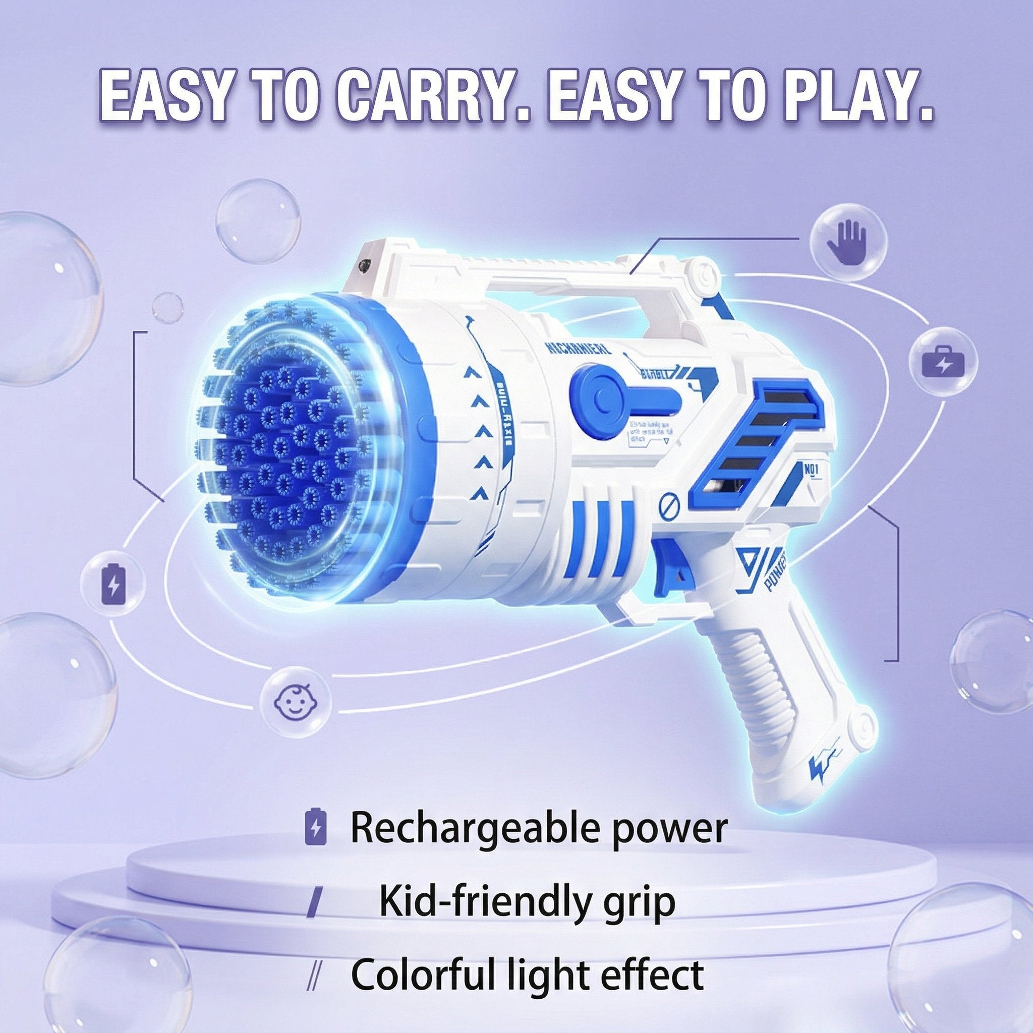 Kids' Bubble Machine – Festive Party Supply