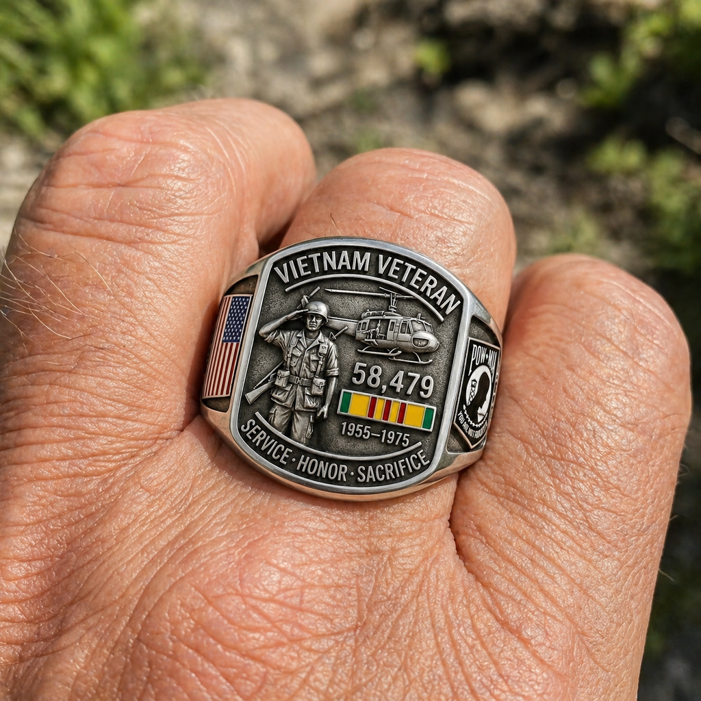 Vietnam Veteran Tribute Commemorative Ring(🔥Buy 2 FREE SHIPPING) - One Size Fits All (Adjustable)