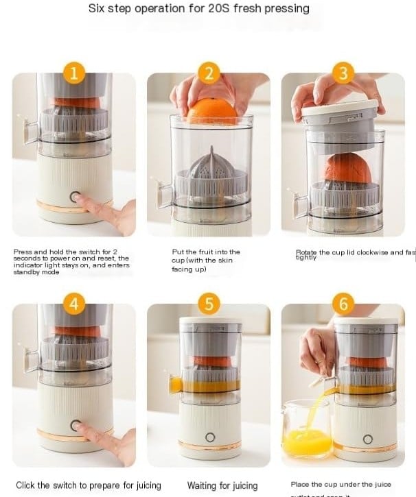 🚚Free Shipping🔥2026 Portable USB Rechargeable Electric Lemon Juicer