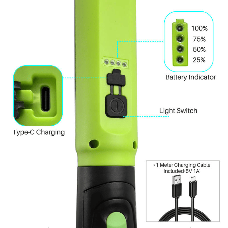 🔥🌟🔦Multifunctional magnetic rechargeable work light💡 Ideal for Mechanic, Car Repair & Garage Use