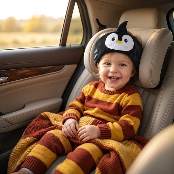 🔥LAST DAY 49% OFF -🎧 Kids’ Animal Bluetooth Sleep Headband Headphones