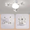 2026 New E27 Socket Ceiling Fan Light - 2-in-1 Silent LED Fan with Remote Control