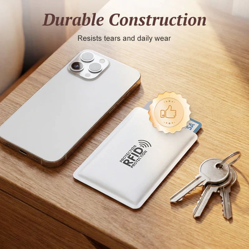 [8-Pack] RFID Blocking Sleeves: Slim & Lightweight Protection for Credit & ID Cards