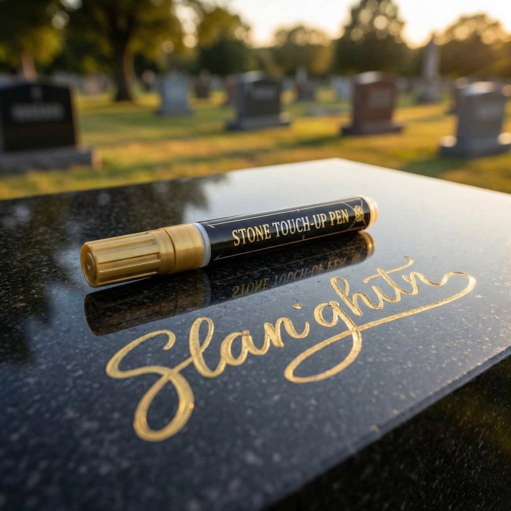 🔥HOT SALE 🐦Golden Tombstone Marker Pen for Restoring Faded Grave Inscriptions