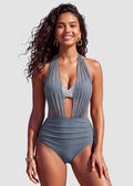 ✨High-Waisted Tummy Control Mesh Bikini Set