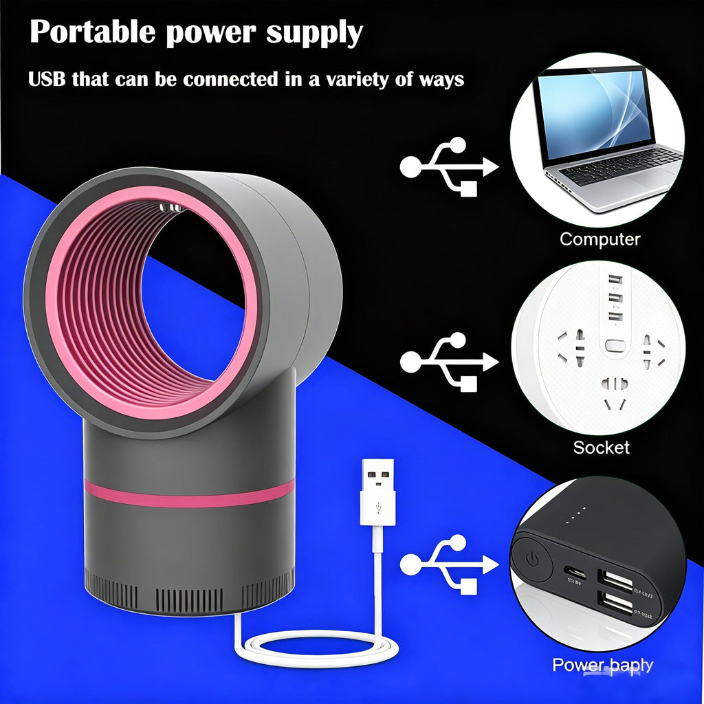 🔇LED Mosquito Killer – Quiet UV Light Bug Trap for Home