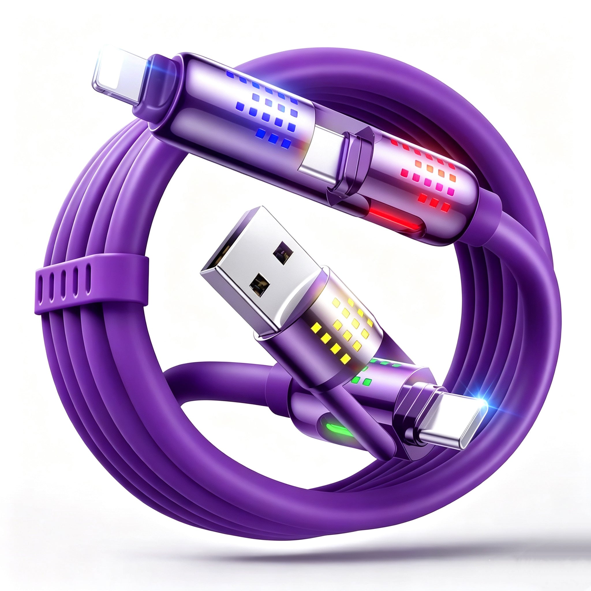 🔌4-in-1 Multi Charging Cable – 240W Fast Charging