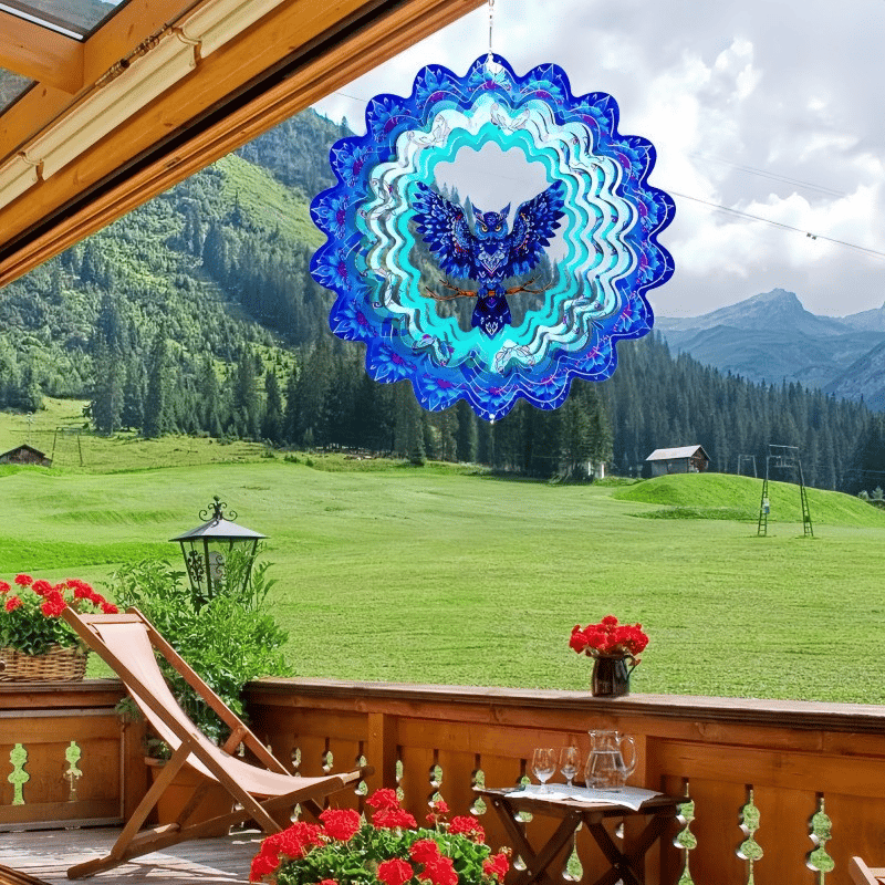 🦋Lucky Mandala Windmill – 3D Kinetic Art, Indoor/Outdoor, Stainless Steel