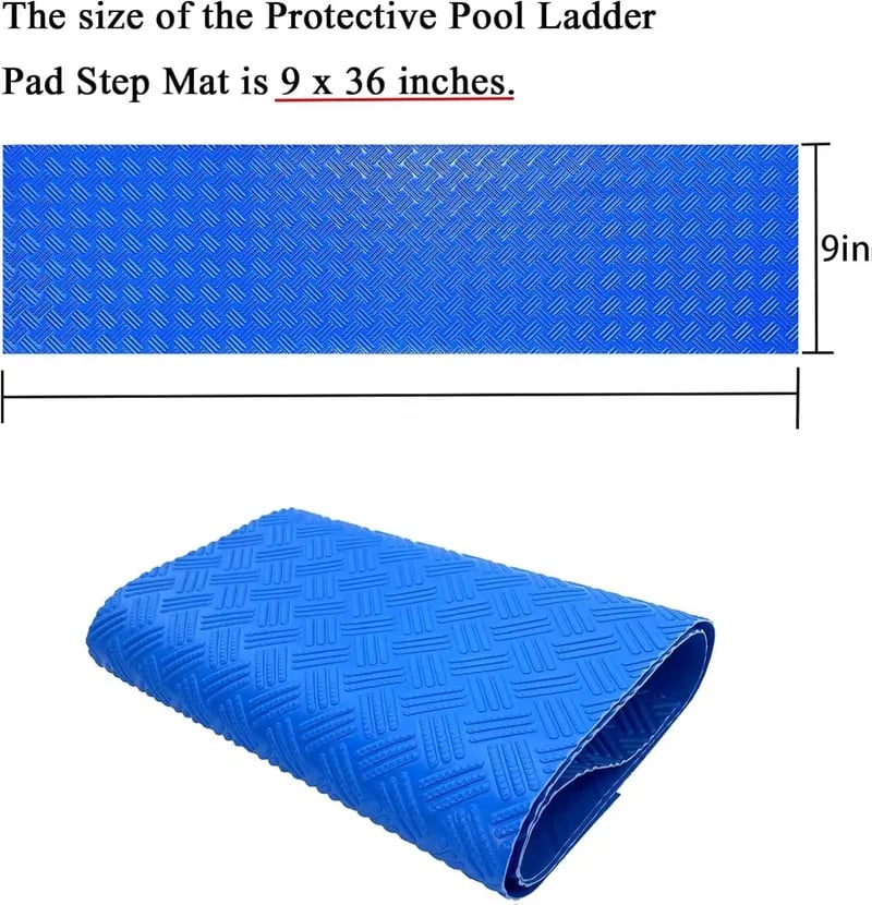 Swimming Pool Ladder Mat,Swimming Pool Step Mat with Non-Slip Texture