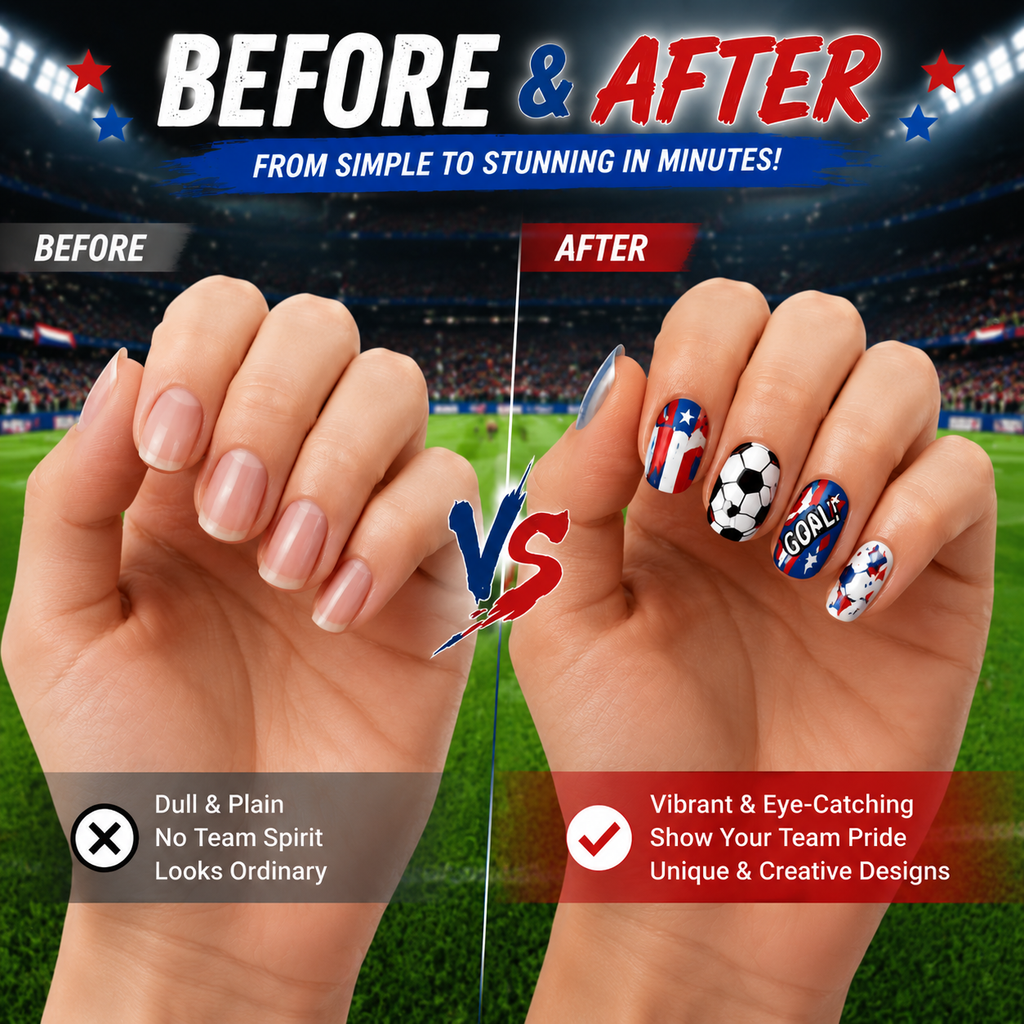 ⚽🏆 Game Day Nail Art Marker Set – 12 Vibrant Colors for Eye-Catching Fan Nails ✨
