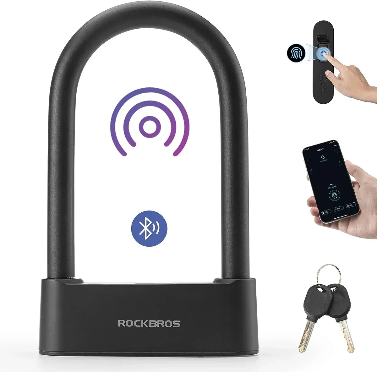 Secure Smart NFC Bicycle U-Lock – Keyless & Ultra Convenient🚲✨