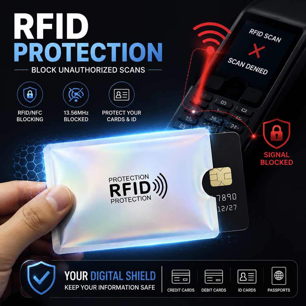 8 Counts RFID Blocking Sleeves Set