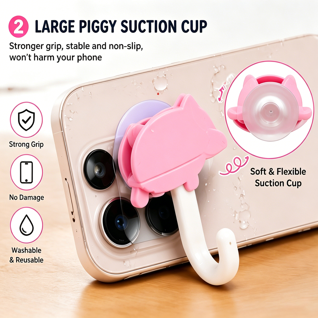🔥50% OFF🐷 ☂️Cute Piggy Phone Umbrella