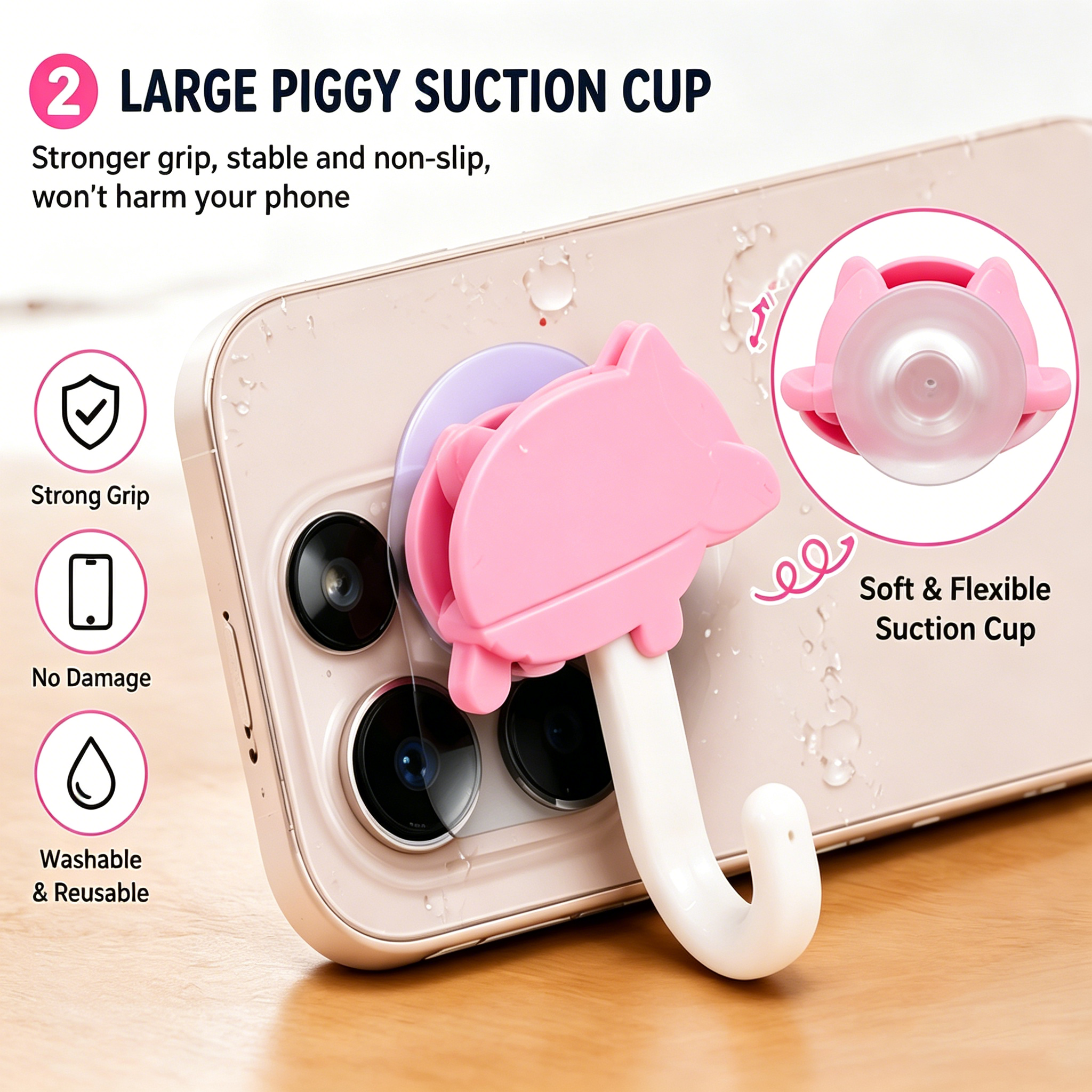 🔥50% OFF🐷 ☂️Cute Piggy Phone Umbrella
