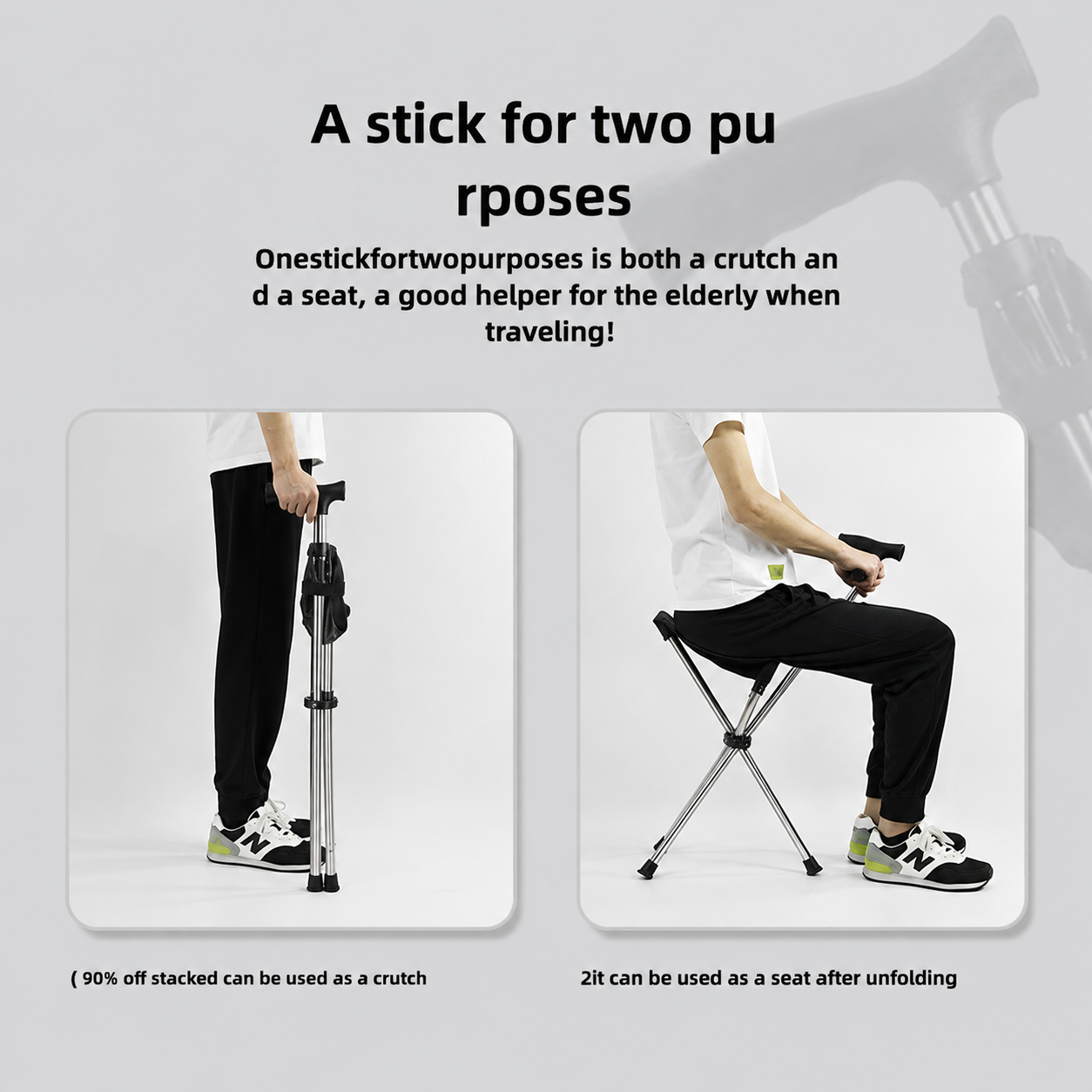 Folding Portable Cane Chair: The Best Gift for Seniors