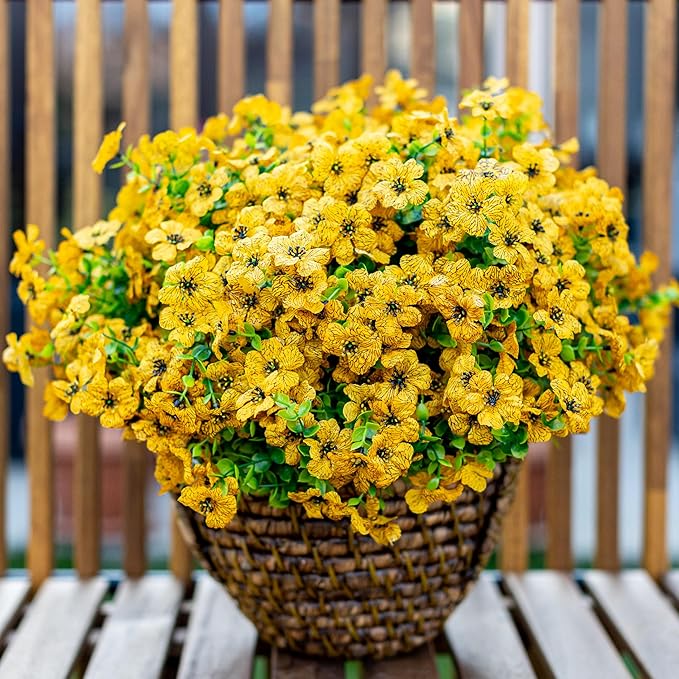 💐 UV-Resistant Colorful Artificial Flowers – 49% OFF Today Only 🌸