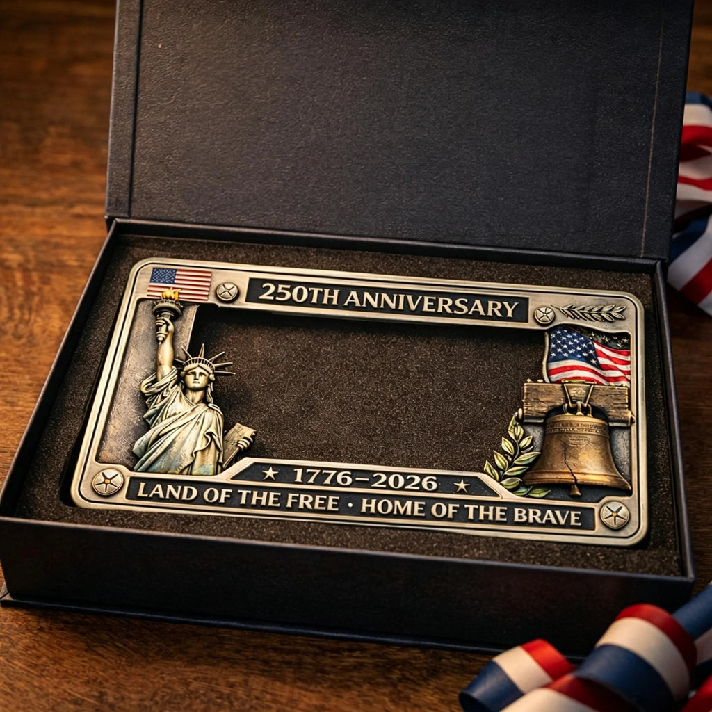 🔥LAST DAY 49% OFF - 🇺🇸 250th Anniversary Commemorative License Plate Frame🗽