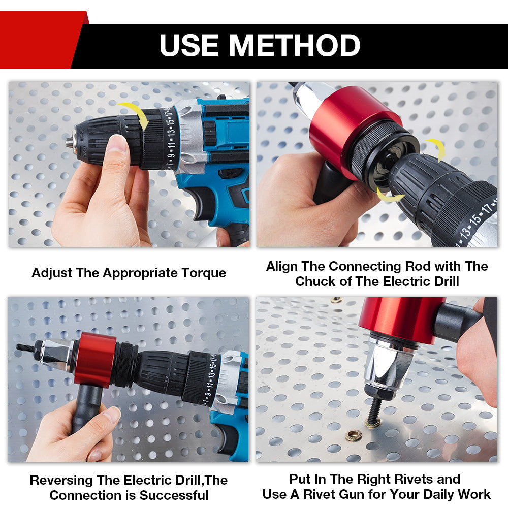 M3-M8 Electric Rivet Gun Adapter Kit